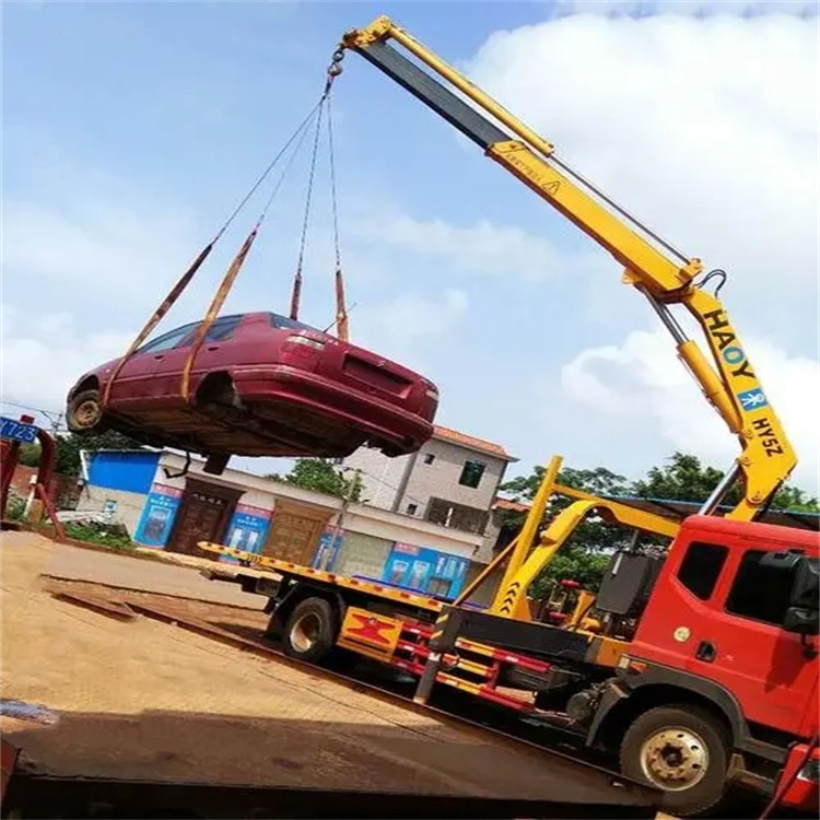 二七吊车救援小汽车怎么吊